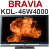 TV LCD Sony KDL-46W4000