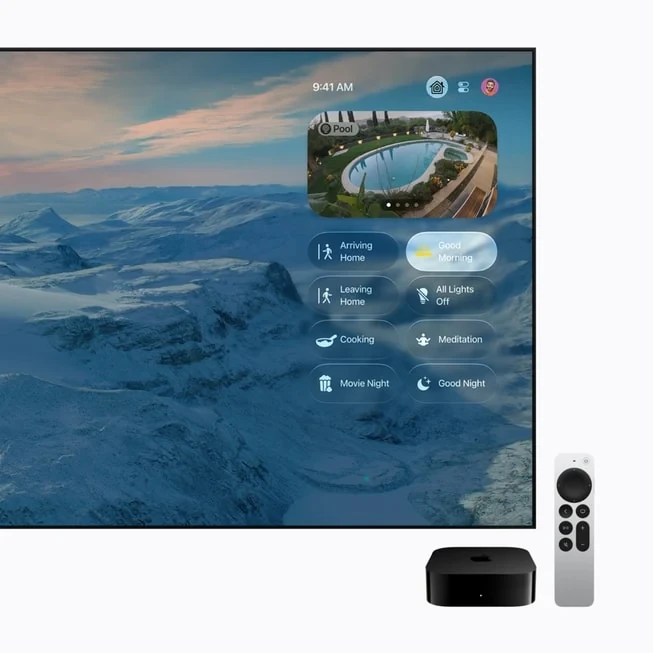 Apple TV si aggiorna: 4K più efficiente, chip A19, audio surround e un telecomando che si ritrova da solo