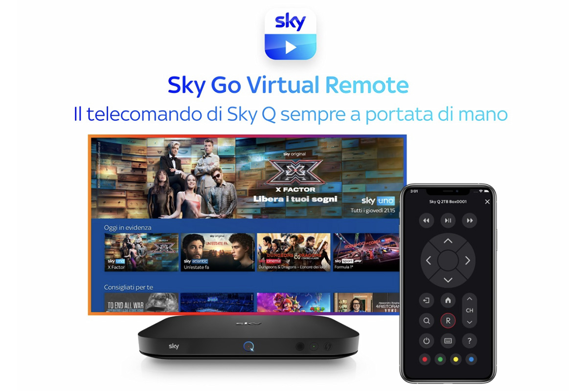Sky: Virtual Remote su Sky Go e Max Pezzali ricostruito con l'AI per lo  spot di Sky Glass